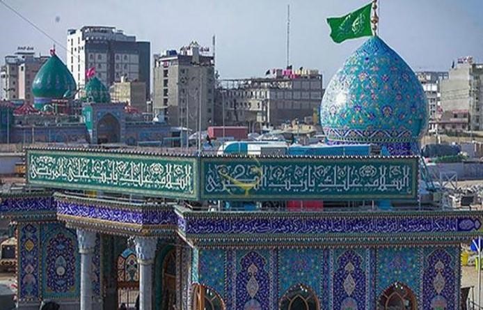 ساختمان جدید تل زینبیه با کاشی کاری و گنبد فیروزهای
