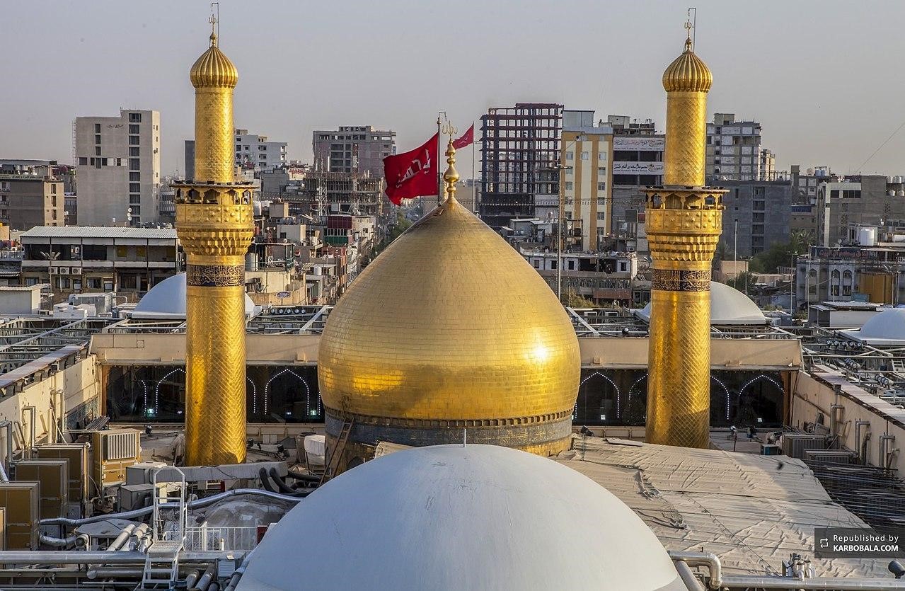 گنبد و گلدسته حرم سیدالشهدا (ع)