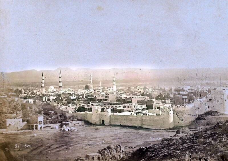 تصویر قدیمی از مدینه و مسجد النبی